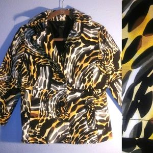 Tiger Print Blazer Rafaella Size Small Tiger Moms Ultimate Blazer!